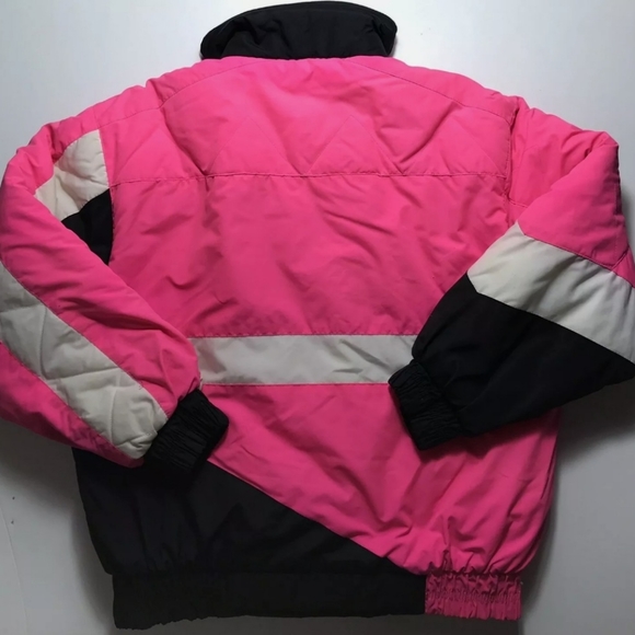 Vintage Women’s YAMAHA Ski Snowmobile Jacket Pink Rare 1990s Size Large Coat - Picture 6 of 9